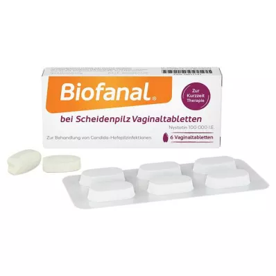 BIOFANAL for vaginal mycosis 100 000 I.U. vaginal tab, 6 pcs BIOFANAL for vaginal mycosis 100 000 I.U. vaginal tab, 6 pcs