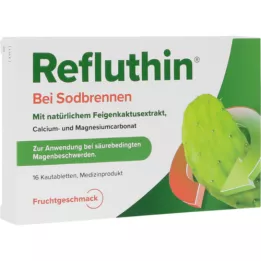 REFLUTHIN for heartburn Chewable tablets fruit, 16 pcs