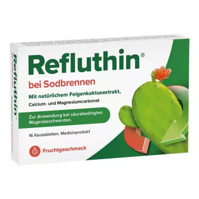 Refluthin for heartburn chewable fruit tablets, 16 pcs Refluthin for heartburn chewable fruit tablets, 16 pcs