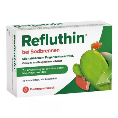 Refluthin for heartburn chewable fruit tablets, 48 pcs Refluthin for heartburn chewable fruit tablets, 48 pcs