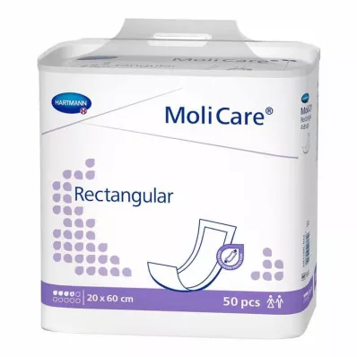 MOLICARE rectangular 4 drops 20x60 cm, 50 pcs MOLICARE rectangular 4 drops 20x60 cm, 50 pcs