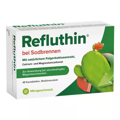 Refluthin for heartburn chewable tablets mint, 48 pcs Refluthin for heartburn chewable tablets mint, 48 pcs