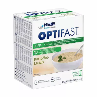 OPTIFAST Soup Potato Leek Powder, 8X55 g