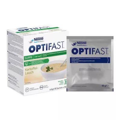 Optifast home soup potato-leek powder, 8x55 g