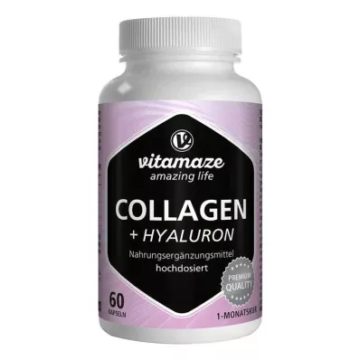 Collagen 300 mg + hyaluronic acid 100 mg high-dose capsules, 60 pcs Collagen 300 mg + hyaluronic acid 100 mg high-dose capsules, 60 pcs