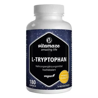 L-TRYPTOPHAN 500 mg high-dose vegan capsules, 180 pcs L-TRYPTOPHAN 500 mg high-dose vegan capsules, 180 pcs