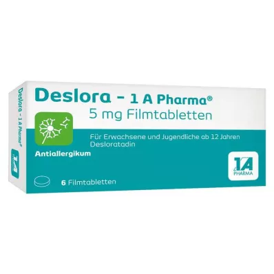 Deslora – 1 A Pharma® 5 mg film-coated tablets, 6 pcs