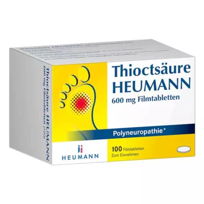THIOCTSÄURE HEUMANN 600 mg film-coated tablets, 100 pcs THIOCTSÄURE HEUMANN 600 mg film-coated tablets, 100 pcs