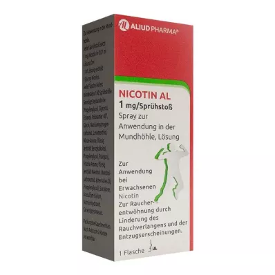 NICOTIN AL 1 mg/spray puff spray for application in the oral cavity, 1 pc NICOTIN AL 1 mg/spray puff spray for application in the oral cavity, 1 pc