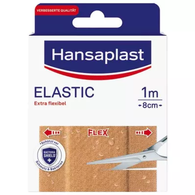 Hansaplast elastic plaster 8 cm x 1 m, 1 piece Hansaplast elastic plaster 8 cm x 1 m, 1 piece