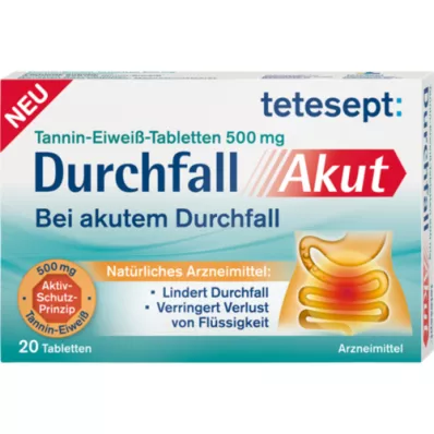 TETESEPT Diarrhoea Acute Tablets, 20 Capsules