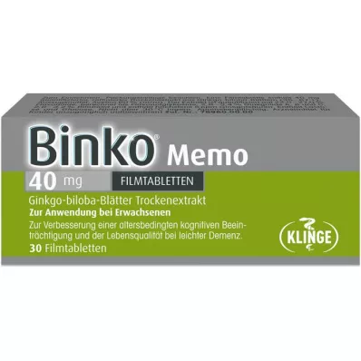 BINKO Memo 40 mg film-coated tablets, 30 pcs