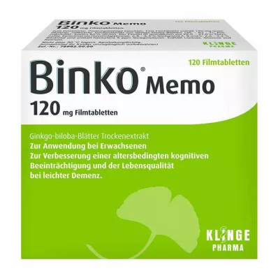 BINKO Memo 120 mg film-coated tablets, 120 pcs