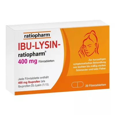 IBU LYSIN ratiopharm 400 mg - with ibuprofen, 20 pcs IBU LYSIN ratiopharm 400 mg - with ibuprofen, 20 pcs
