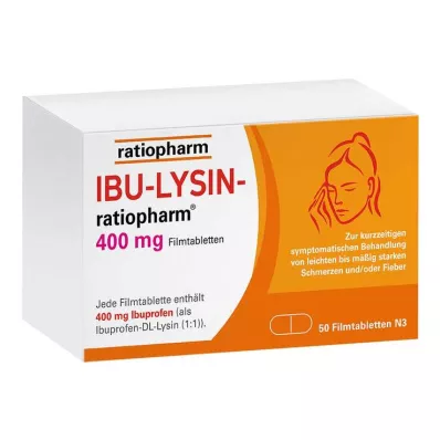 IBU LYSIN ratiopharm 400 mg - with ibuprofen, 50 pcs IBU LYSIN ratiopharm 400 mg - with ibuprofen, 50 pcs