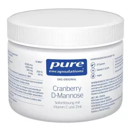 PURE ENCAPSULATIONS Cranberry D-mannose powder, 37 g