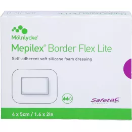 MEPILEX Border Flex Lite Foam Dressing 4x5 cm, 10 pcs