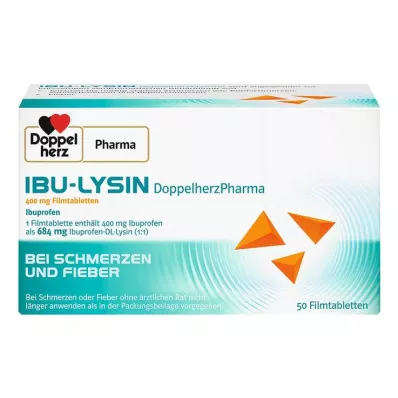 IBU-LYSIN DoppelherzPharma 400 mg film-coated tablets, 50 pcs IBU-LYSIN DoppelherzPharma 400 mg film-coated tablets, 50 pcs