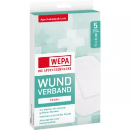 WEPA Wound dressing 8x15 cm sterile, 5 pcs