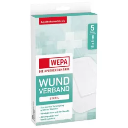 WEPA Wound dressing 8x15 cm sterile, 5 pcs
