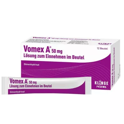 VOMEX A 50 mg oral solution in sachet, 12 pcs VOMEX A 50 mg oral solution in sachet, 12 pcs