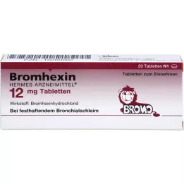 BROMHEXIN Hermes Arzneimittel 12 mg tablets, 20 pcs