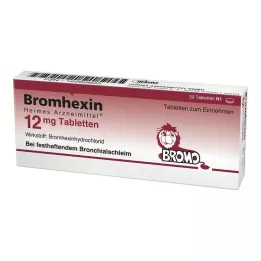 BROMHEXIN Hermes Arzneimittel 12 mg tablets, 20 pcs