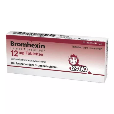 Bromhexine HERMES Medicines® 12 mg tablets, 20 pcs