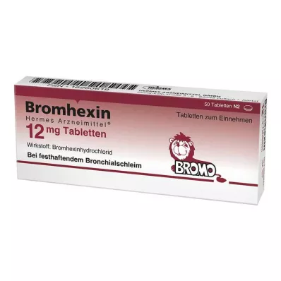 Bromhexine HERMES Medicines® 12 mg tablets, 50 pcs Bromhexine HERMES Medicines® 12 mg tablets, 50 pcs