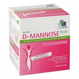 D-MANNOSE PLUS 2000 mg Sticks with vit. and minerals, 60X2.47 g