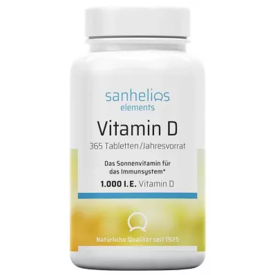 Sanhelios Vitamin D 1,000 IU tablets, 365 pcs Sanhelios Vitamin D 1,000 IU tablets, 365 pcs