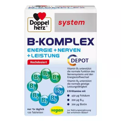 DOPPELHERZ B-complex system tablets, 120 pcs DOPPELHERZ B-complex system tablets, 120 pcs