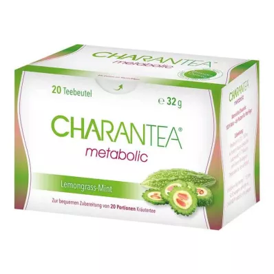 Charantea tea bags metabolic lemon / mint, 20 pcs Charantea tea bags metabolic lemon / mint, 20 pcs