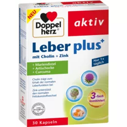 DOPPELHERZ Liver plus with choline+zinc capsules, 30 pcs