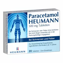 PARACETAMOL HEUMANN 500mg Tab.for pain and fever, 20 pcs