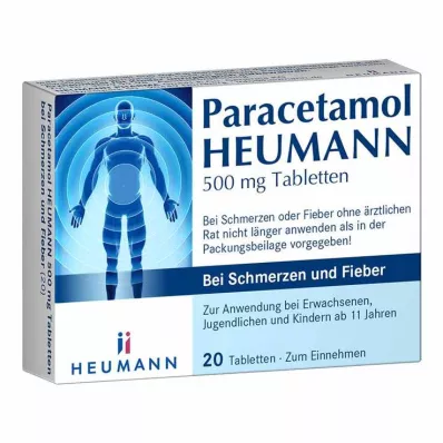 PARACETAMOL HEUMANN 500mg Tab.for pain and fever, 20 pcs