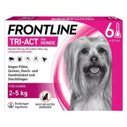 FRONTLINE Tri-Act Drop-on solution for dogs 2-5 kg, 6 pcs