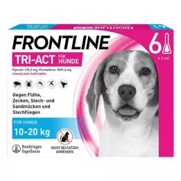 FRONTLINE Tri-Act drop-on solution for dogs 10-20kg, 6 pcs