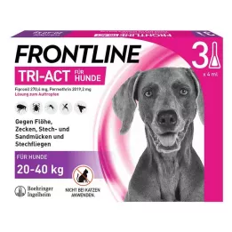 FRONTLINE Tri-Act Drop-on solution for dogs 20-40kg, 3 pcs