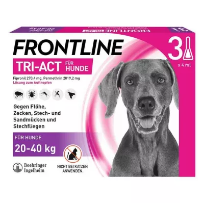 FRONTLINE Tri-Act Lsg.z.Drop-on for dogs 20-40kg, 3 pcs FRONTLINE Tri-Act Lsg.z.Drop-on for dogs 20-40kg, 3 pcs