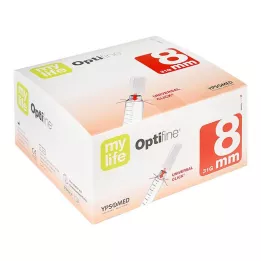 OPTIFINE 8 pen needles 0.25x8 mm, 100 pcs