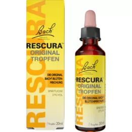 BACHBLÜTEN Original Rescura drops with alcohol, 20 ml