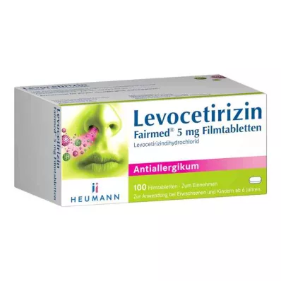 Levocetirizine Fairmed 5 mg film-coated tablets (100 pieces) Levocetirizine Fairmed 5 mg film-coated tablets (100 pieces)