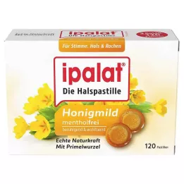 IPALAT Throat lozenges, mild honey without menthol, sugar-free, 120 pcs