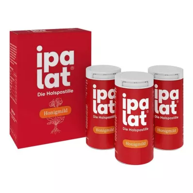 Ipalat throat lozenges, mild honey without menthol, sugar-free, 120 pieces