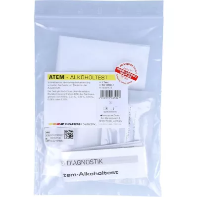 CLEARTEST Breath alcohol test, 1 pc