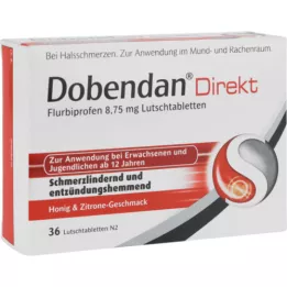 DOBENDAN Direct Flurbiprofen 8.75 mg lozenge, 36 pcs