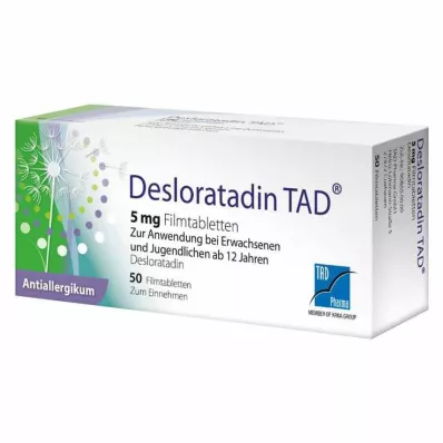 DESLORATADIN TAD 5 mg film-coated tablets, 50 pcs