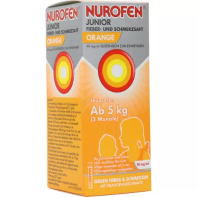 NUROFEN Junior Fever and Pain Juice Orange 40 mg/ml, 100 ml