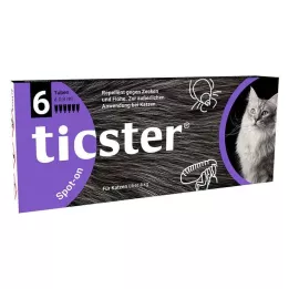 TICSTER Spot-on liquid for cats 4-8 kg, 6X0.8 ml